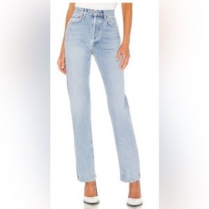 AGOLDE Lana Straight, Size 28 Riptide